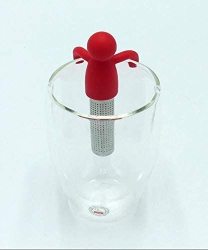 Cute Tea Infuser Man for Loose Tea Stainless Steel Man Shape Loose Leaf Tea Steeper Ball Strainer Non-Toxic Easy to Use and Clean - Renee Lane Company