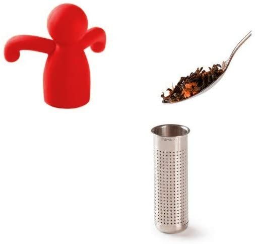 Cute Tea Infuser Man for Loose Tea Stainless Steel Man Shape Loose Leaf Tea Steeper Ball Strainer Non-Toxic Easy to Use and Clean - Renee Lane Company