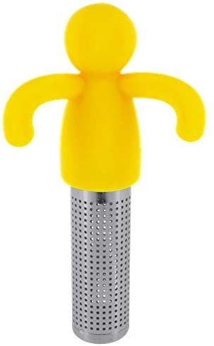 Cute Tea Infuser Man for Loose Tea Stainless Steel Man Shape Loose Leaf Tea Steeper Ball Strainer Non-Toxic Easy to Use and Clean - Renee Lane Company