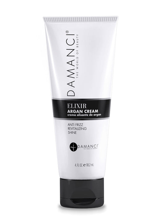 DAMANCI Elixir Argan Cream squeeze tube, white and black cap