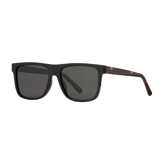 DIEGO polarized sunglasses, black frames with dark polarized lenses