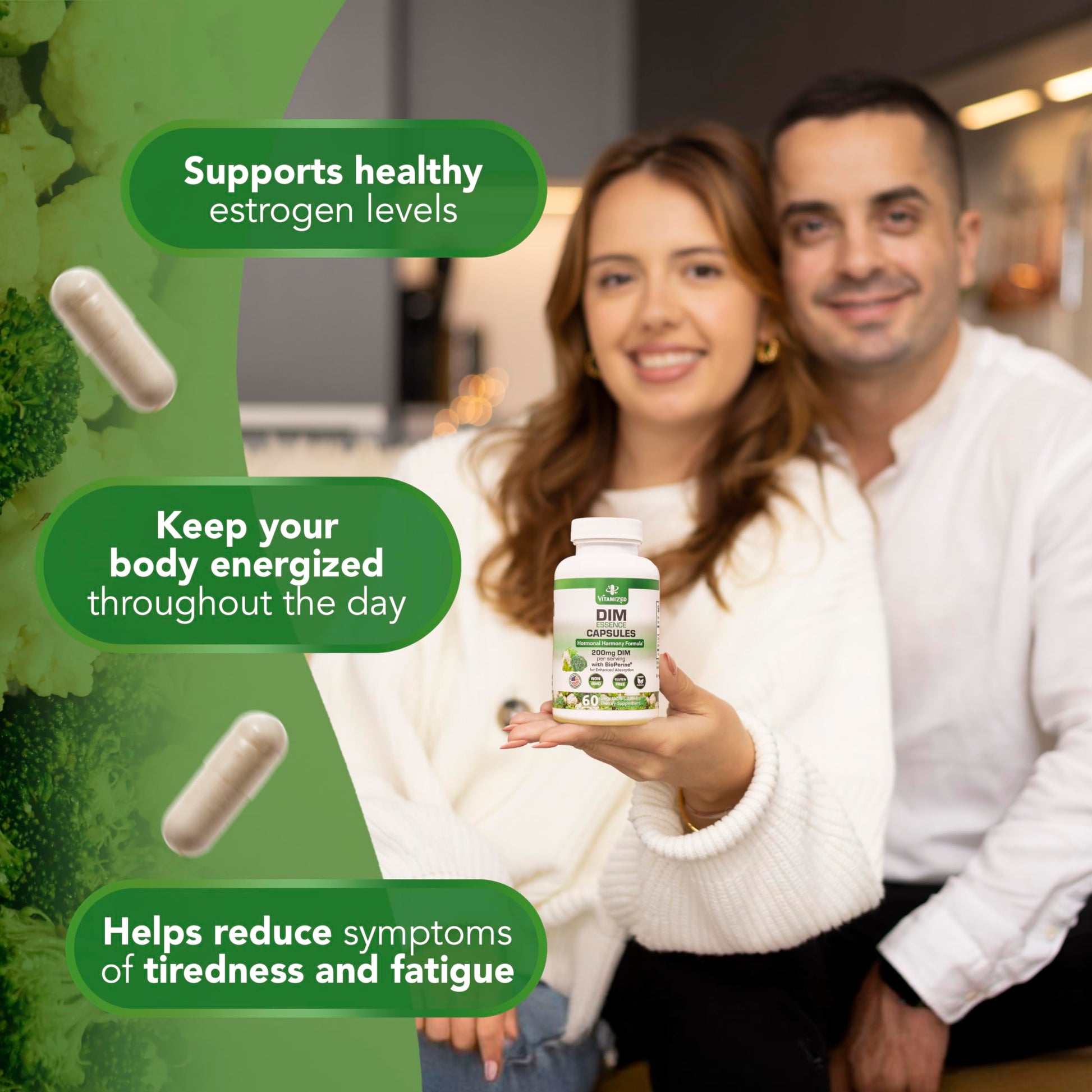 DIM Estrogen Supplement - Hormone Balance, Skin Health, and Menopause Support | Vitamized - Renee Lane Company