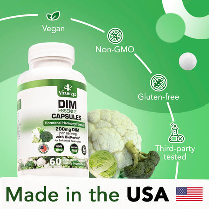 DIM Estrogen Supplement - Hormone Balance, Skin Health, and Menopause Support | Vitamized - Renee Lane Company