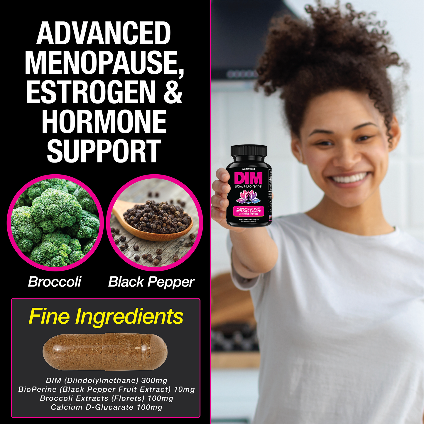 DIM Supplement 300 mg Supplements | Hormone Estrogen and Menopause Balance for Women - Renee Lane Company