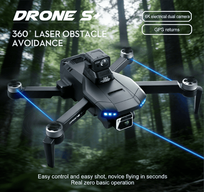 DRONE S+ 6K Electric Tuning Dual-Camera Drone with 360° Laser Obstacle Avoidance, GPS Automatic Return, Perfect Aerial Photography Tool for Beginners with Zero Threshold - Renee Lane Company