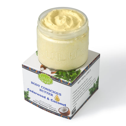 Cedarwood & Coconut Whipped Body Butter – Soothing, Nourishing Skin Care
