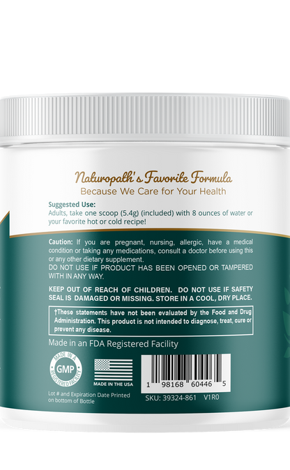 Dietary supplement jar, directions and warnings panel by my balance