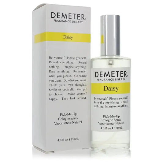 Floral perfume spray bottle with silver cap beside retail carton, 4 fl oz (120 mL).