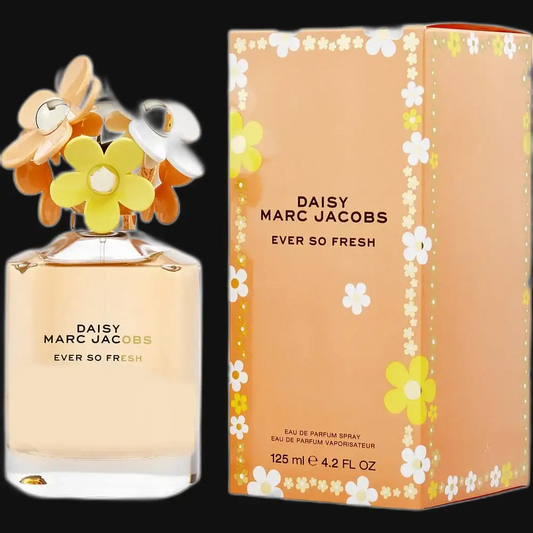 Marc Jacobs Daisy Ever So Fresh women's perfume bottle with matching floral gift box