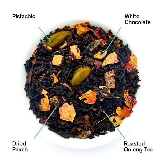 Dark Iris - Peach Pistachio Oolong Tea - Renee Lane Company