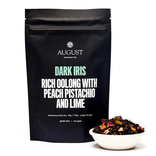 Dark Iris - Peach Pistachio Oolong Tea - Renee Lane Company