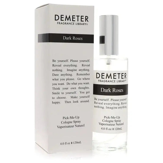 Dark Roses by Demeter pick-me-up cologne spray, bottle with box, silver cap