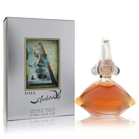 Women's perfume bottle with amber glass and matching box, Salvador Dali