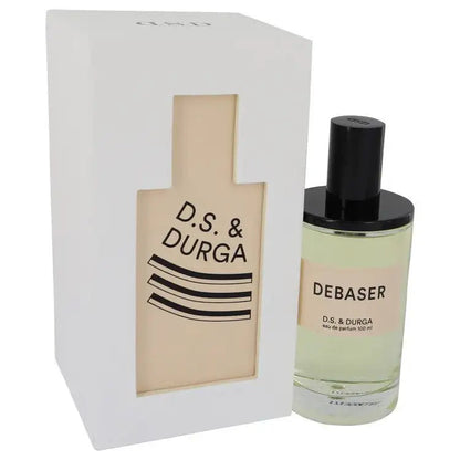 Women’s perfume set with cream glass bottle and white gift box, DEBASER label
