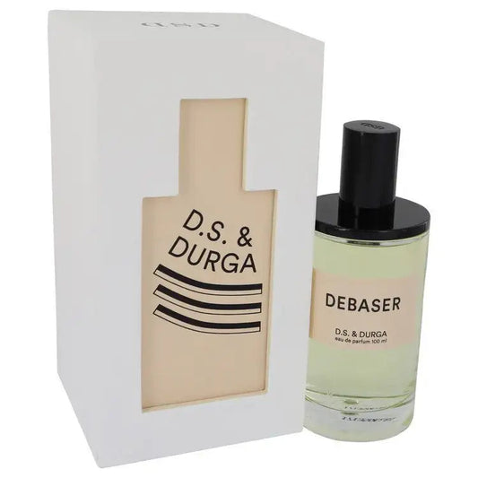Women’s perfume set with cream glass bottle and white gift box, DEBASER label