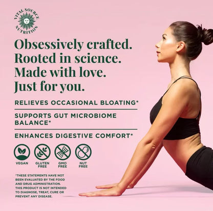 Debloat Support Capsules promotional panel with AiRi logo and benefits text, plus model
