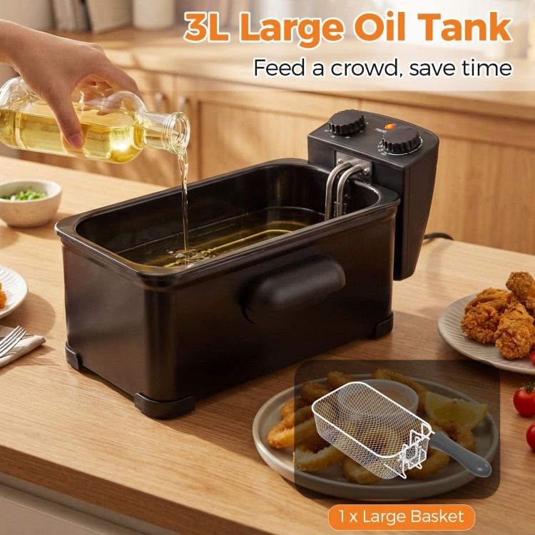 Deep Fryer with Timer for Household & Commercial - Renee Lane Company