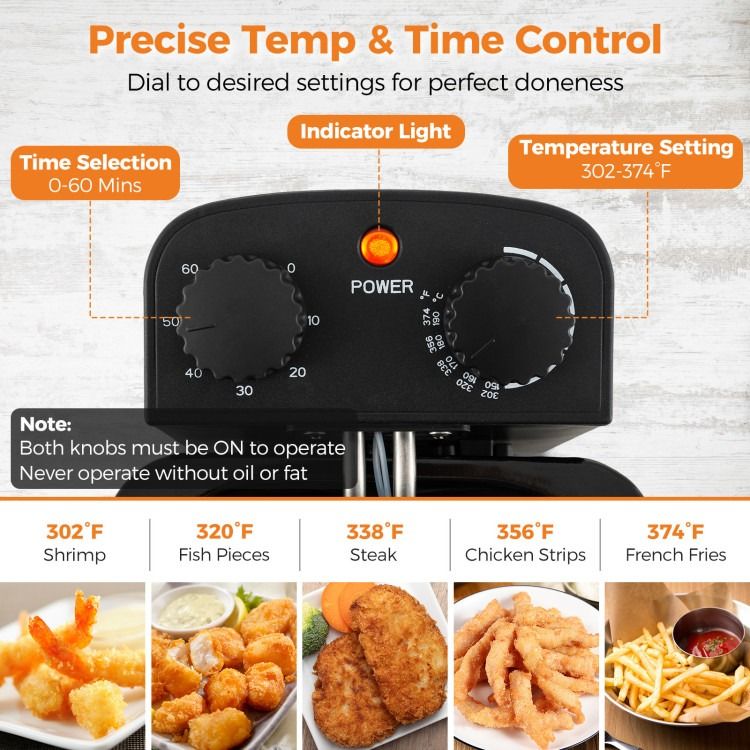 Deep Fryer with Timer for Household & Commercial - Renee Lane Company