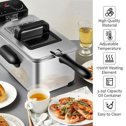 Deep Fryer with Timer for Household & Commercial - Renee Lane Company