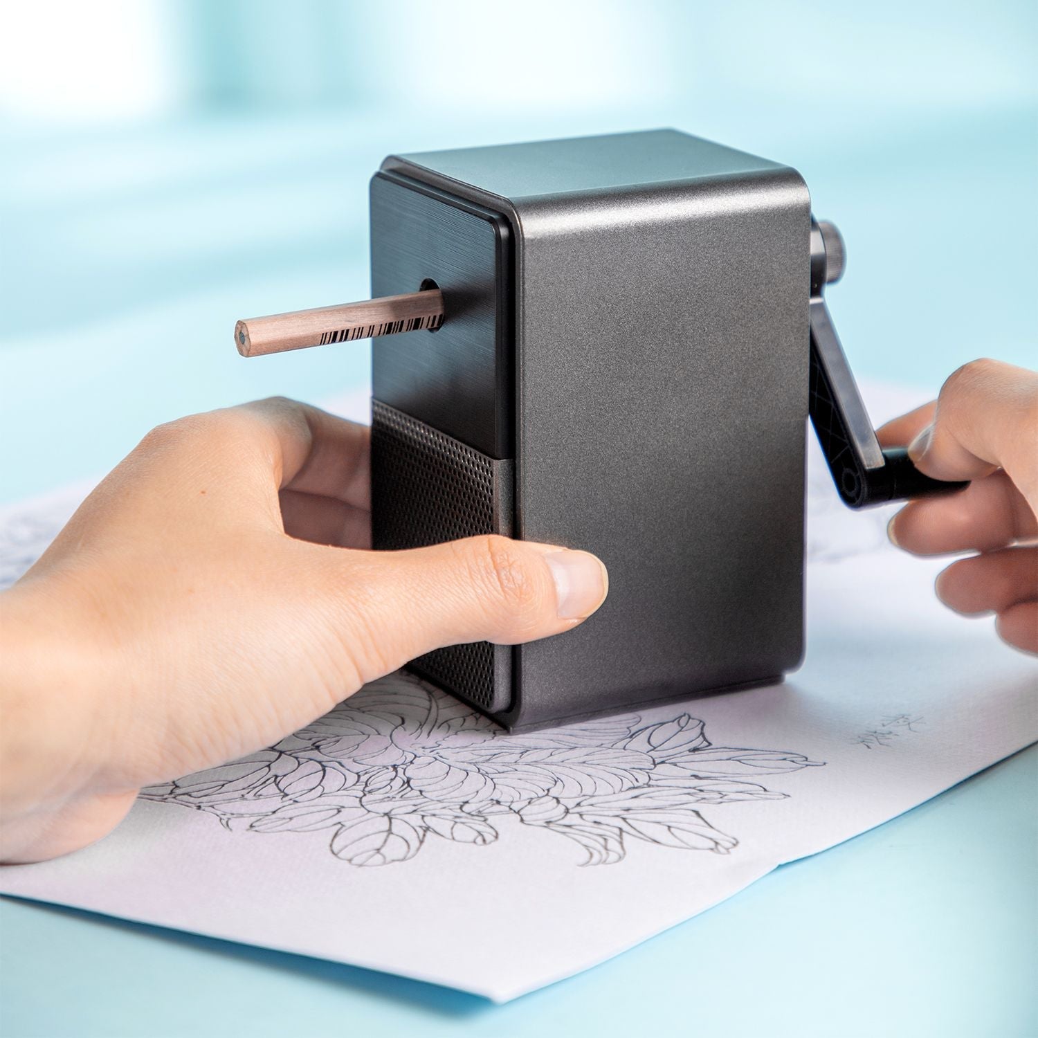 Deli Pencil Sharpener Durable Automatic Lead-in Student Sketch Learning Stationery Office Supplies - Renee Lane Company
