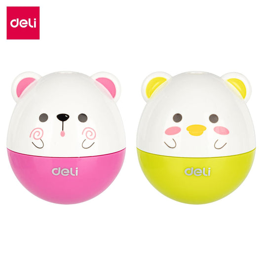 Deli Pencil Sharpener Small Pencil Sharpener Primary School Students Use Portable Small Pencil Sharpener Mini Small Durable Candy Color - Renee Lane Company
