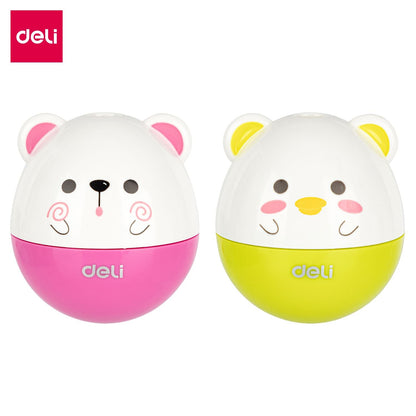 Deli Pencil Sharpener Small Pencil Sharpener Primary School Students Use Portable Small Pencil Sharpener Mini Small Durable Candy Color - Renee Lane Company