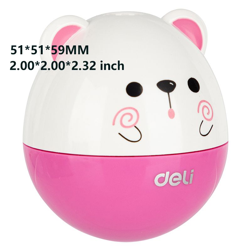 Deli Pencil Sharpener Small Pencil Sharpener Primary School Students Use Portable Small Pencil Sharpener Mini Small Durable Candy Color - Renee Lane Company