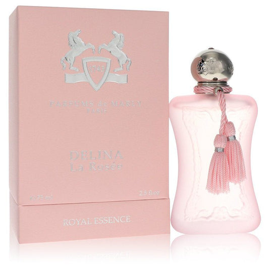 Delina La Rosee eau de parfum spray bottle with tassel and matching gift box