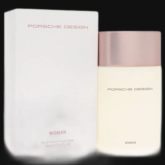Womens eau de parfum spray by Porsche Design, box and bottle with pink cap.