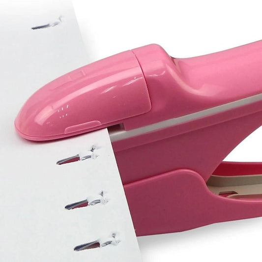 Desktop Nail-Free Stapler Maximum Fixed 7 Sheets, Mini Portable No Staple Stapling Machine Book Paper For Home School Office, Desktop Needle-Free Stapler For Bills, Papers And Documents Binding - Renee Lane Company