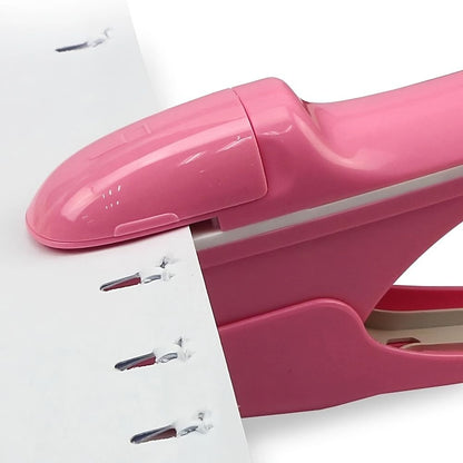 Desktop Nail-Free Stapler Maximum Fixed 7 Sheets, Mini Portable No Staple Stapling Machine Book Paper For Home School Office, Desktop Needle-Free Stapler For Bills, Papers And Documents Binding - Renee Lane Company