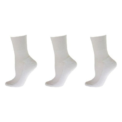Diabetic/Arthritic Cushioned Cotton Ankle Socks 3 Pack Women Socks - Renee Lane Company