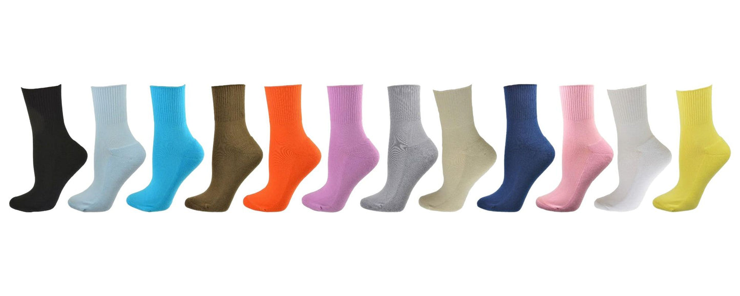 Diabetic/Arthritic Cushioned Cotton Ankle Socks 3 Pack Women Socks - Renee Lane Company