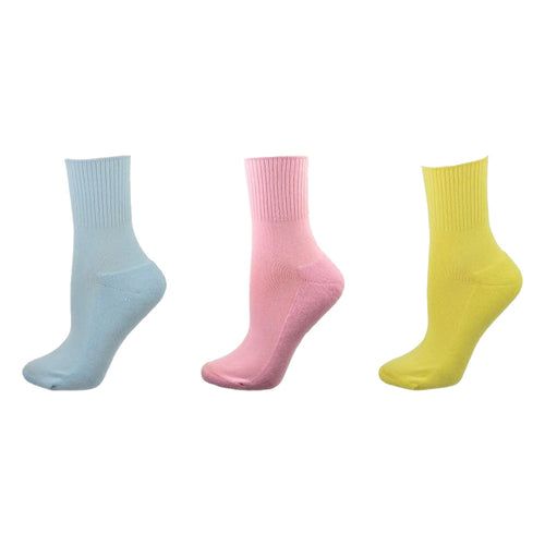 Diabetic/Arthritic Cushioned Cotton Ankle Socks 3 Pack Women Socks - Renee Lane Company