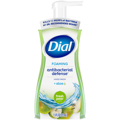 Dial Antibacterial Foaming Hand Wash Fresh Pear 7.5 fl oz - Renee Lane Company
