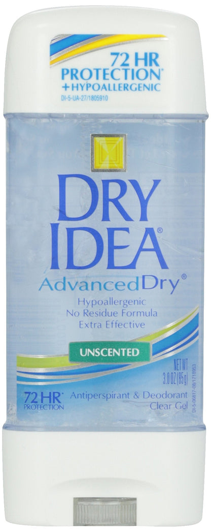 Dial Dry Idea Anti-Perspirant and Deodorant Unscented Hypo-Allergenic 3 oz Clear - Renee Lane Company