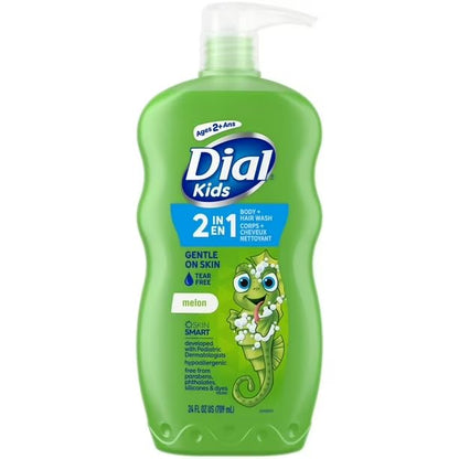 Dial Kids Body + Hair Wash Watery Melon 24 fl oz - Renee Lane Company