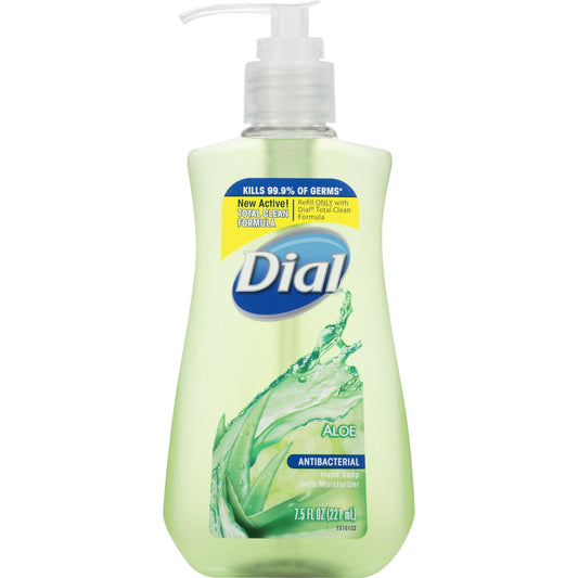 Liquid hand soap bottle with clear pump, aloe vera gel, 7.5 fl oz