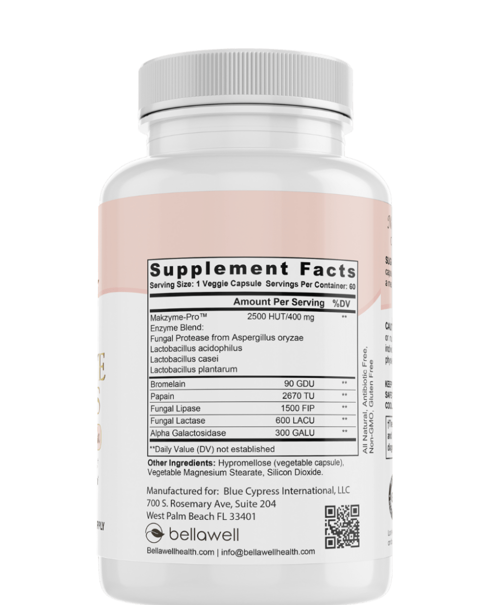Digestive Enzymes: A Thoughtful Choice for Women's Wellness by Bellawell - Renee Lane Company