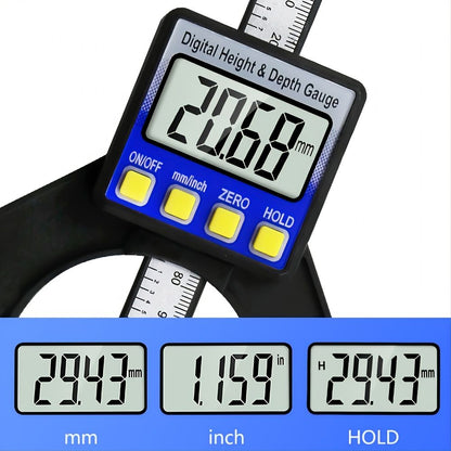 Digital Angle Finder Ruler 80mm Digital Height Depth Gauge Magnetic Smart Measuring Tool Set - Renee Lane Company