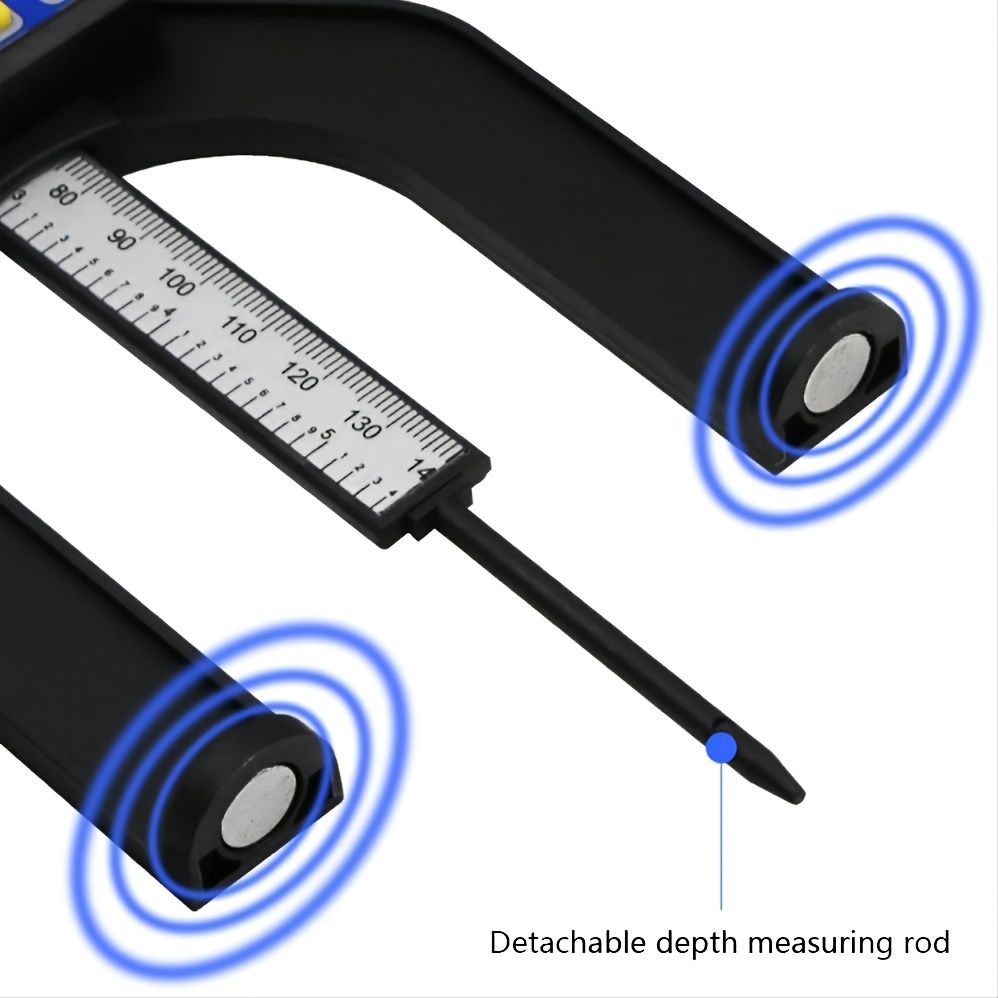 Digital Angle Finder Ruler 80mm Digital Height Depth Gauge Magnetic Smart Measuring Tool Set - Renee Lane Company