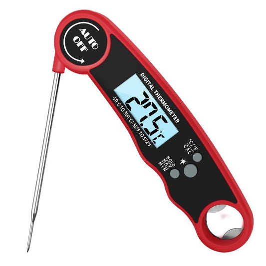 Digital Meat Thermometer with Probe - Waterproof;  Kitchen Instant Read Food Thermometer for Cooking;  Baking;  Liquids;  Candy;  Grilling BBQ & Air Fryer - Renee Lane Company
