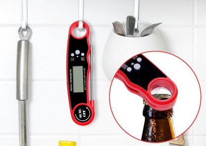 Digital Meat Thermometer with Probe - Waterproof;  Kitchen Instant Read Food Thermometer for Cooking;  Baking;  Liquids;  Candy;  Grilling BBQ & Air Fryer - Renee Lane Company