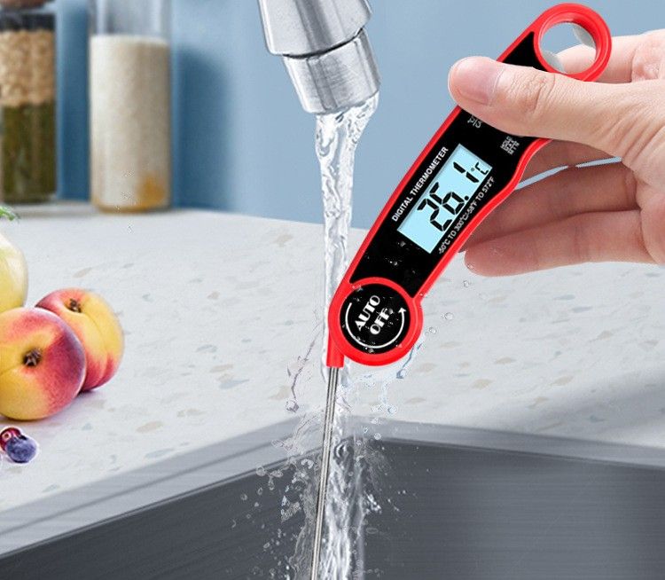 Digital Meat Thermometer with Probe - Waterproof;  Kitchen Instant Read Food Thermometer for Cooking;  Baking;  Liquids;  Candy;  Grilling BBQ & Air Fryer - Renee Lane Company