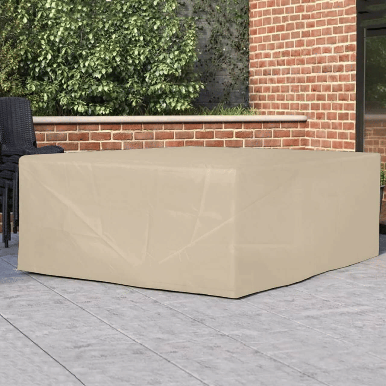 Direct Wicker 106x106in Durable and Water Resistant Outdoor Furniture Cover with Buckles Fits - Renee Lane Company