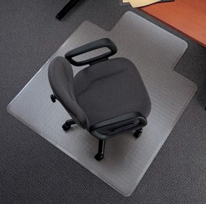 Direct Wicker 30" x 48" Office Carpet Chair Mat, Carpet Protector Mat with Lip for Home, Gaming Floor - Renee Lane Company