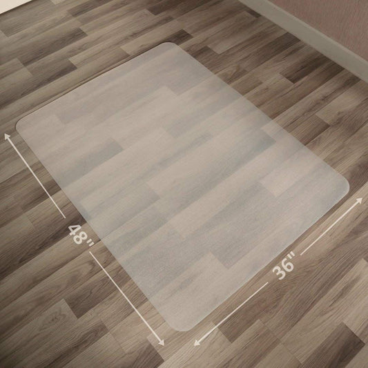 Direct Wicker Chair Mat for Hard Wood Floors, PVC Home Office Chair Mats 36" x 48" - Renee Lane Company