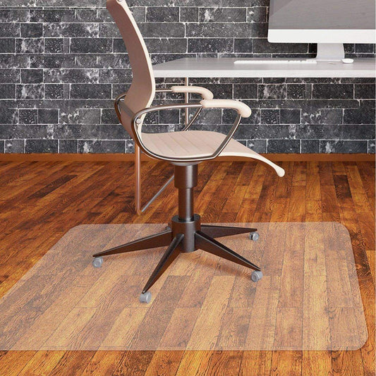 Direct Wicker Office Chair Mat for Hard Floor (30 "X 48" Rectangle), Transparent PVC Material - Renee Lane Company