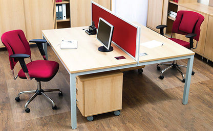 Direct Wicker Office Chair Mat for Hard Floor (30 "X 48" Rectangle), Transparent PVC Material - Renee Lane Company