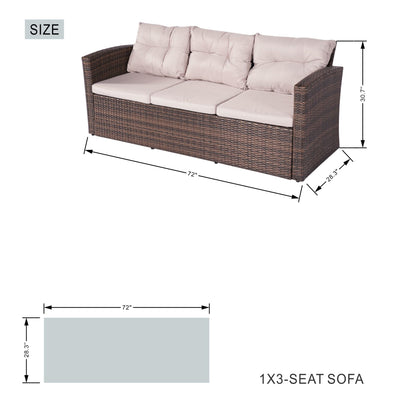 Direct Wicker Outdoor Patio Conversation Set with Storage Box with Cushion - Renee Lane Company